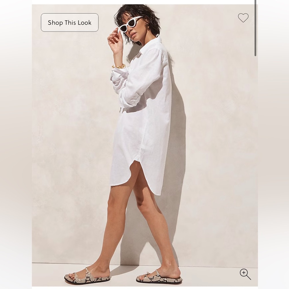 J Crew Relaxed-fit beach shirt in linen-cotton blend